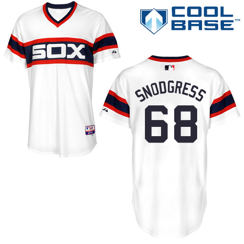 Scott Snodgress #68 MLB Jersey-Chicago White Sox Men's Authentic Alternate Home Baseball Jersey